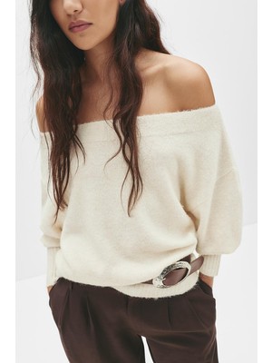 Allbucks Pull&bear Asimetrik Yumuşak Örgü Kazak ABPNB3805