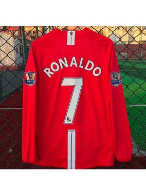 Legent Lady M.unitedd 2008 Moskova Şampiyonlar Ligi Finali Cristiano Ronaldo Forması (Red)