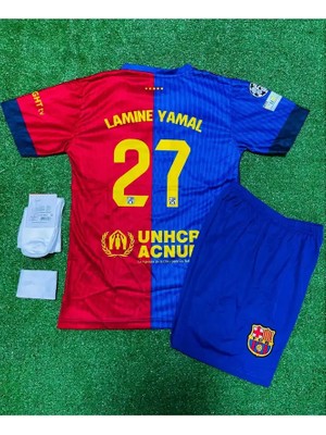 Legent Lady F.c B.a.r.c.e.l.o.n.a 2024/25 Yeni Sezon Lamine Yamal Iç Saha Çocuk Forması (27)