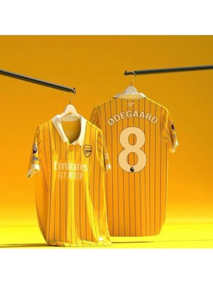 Legent Lady A.r.s.e.n.a.l 2024/25 Sezonu Martin Ødegaard Özel Konsept Forması (Yellow)