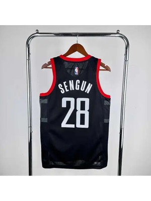 Legent Lady H.o.u.s.t.o.n Rockets 2025 Alperen Şengün Basketbol Forması (Black)