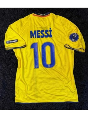 Legent Lady B.a.r.c.e.l.o.n.a 2008/09 Sezonu Lionel Messi Nostalji Forması (Sarı)