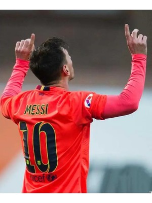 Legent Lady Fc. B.a.r.c.e.l.o.n.a 2015/16 Sezonu Lionel Messi Nostalji Forması (Turuncu)