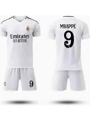Legent Lady R.e.a.l M.a.d.r.i.d 2024/25 Yeni Sezon Kylian Mbappe Iç Saha Çocuk Forması 4'lü Set