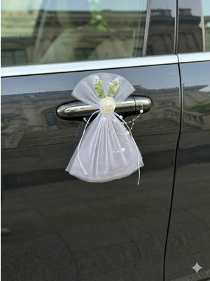 Bonicce 10 Adet Çiçekli Düğün Arabası Süsü Gelin Arabası Konvoy Süsü Bohça Süsü Çeyiz Süsü