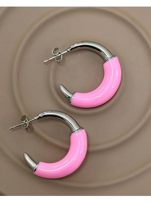 Taqi'm Jewelry Silver Çelik Halka Küpe