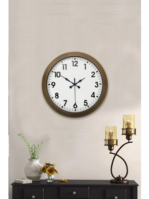 Epilons Mey Ithalat® 36 cm Eskitme Metal Standart Duvar Saati