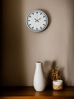 Epilons Mey Ithalat® 36 cm Beyaz Standart Duvar Saati