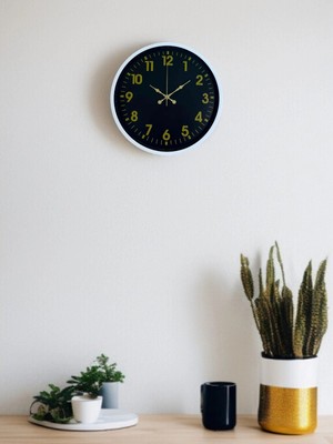 Epilons Mey Ithalat® 36 cm Beyaz Klasik Duvar Saati