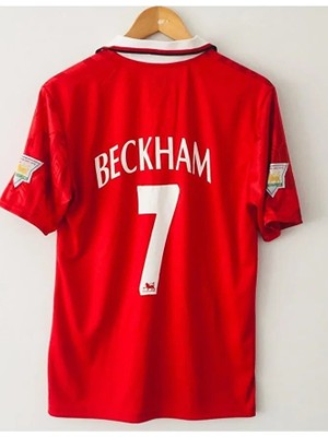 Legent Lady Çok Renkli Manchester United 92/93 Sezonu David Beckham Nostalji Forması