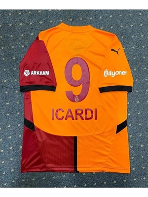 Legent Lady Gâlatâsarâ’y-Icardi Sarı/kırmızı Parçalı 2024/2025 Yeni Sezonu Yetişkin Futbol Forması