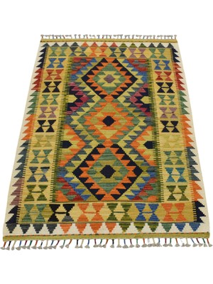 Zehra Abla Halı Yeni El Dokuma Dekoratif Cerit Yörükleri Meşhed Iran Yün Kilim 6993