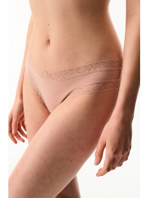 Penti Bej Comfy Pamuklu Slip Külot