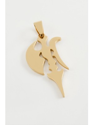 Ronanna Balta Çelik Kolye Ucu 4 cm