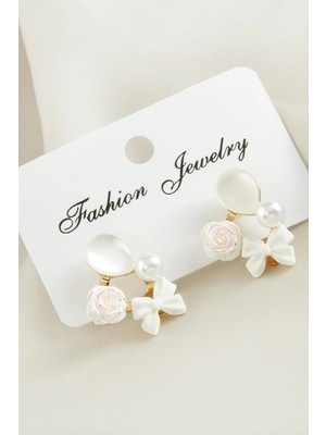 Ronanna Gül Fiyong Damla Taşlı Küpe