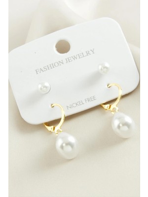 Ronanna 4 Adet Damla Inci Küpe