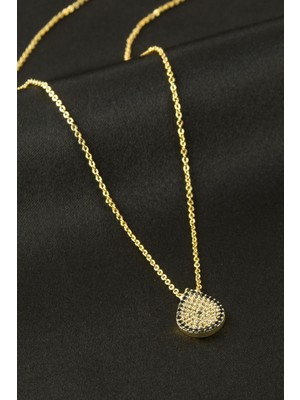 Ronanna Oval Nazar Zirkon Taşlı Kolye