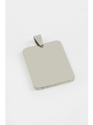 Ronanna Künye Isim Yazılabilir Çelik Kolye Ucu 2,3*3,2 cm