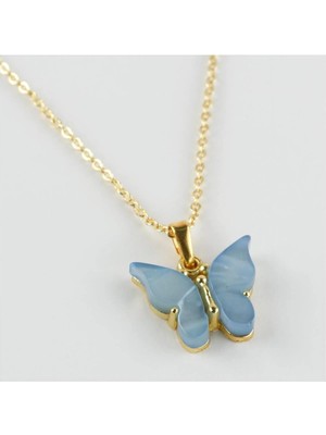 Ronanna Kelebek Figürlü Polyester Kolye
