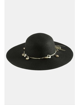 Ronanna Deniz Kabuğu Hasır Plaj Şapkası