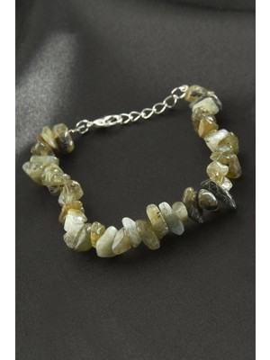 Ronanna Labrodorit Kırık Doğaltaş Bileklik