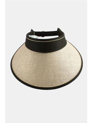 Ronanna Kasketli Hasır Plaj Şapkası