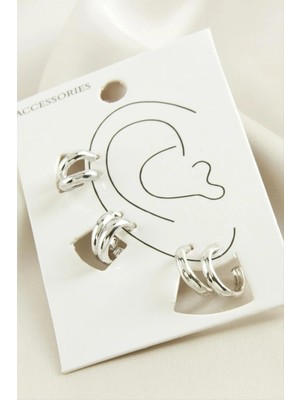 Ronanna 6 Adet Halka Kıkırdak Küpe