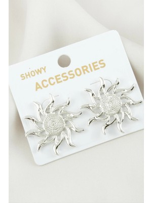 Ronanna Güneş Metal Küpe