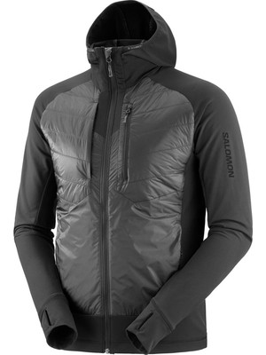 Salomon Elixir Hybrid Hooded Erkek Siyah Outdoor Ceketi