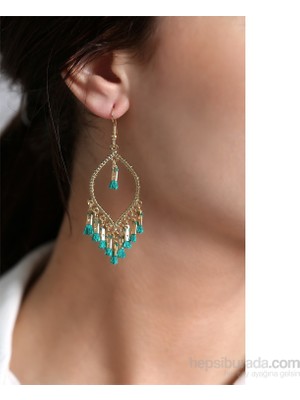 Olivin Accesories Damla Tasarımlı Püsküllü Küpe 446988