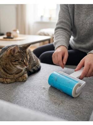 İntora Yıkanabilir Pet Tüy Toplama Atı Kıyafet Koltuk Araba Içi Temizlik Rulosu