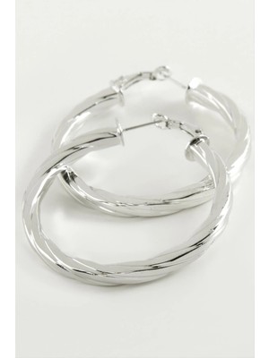 Ronanna Burgulu Halka Küpe 5 cm