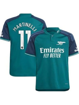 Legent Lady Arsenal 2023--24 Sezonu Gabriel Martinelli Deplasman Forması