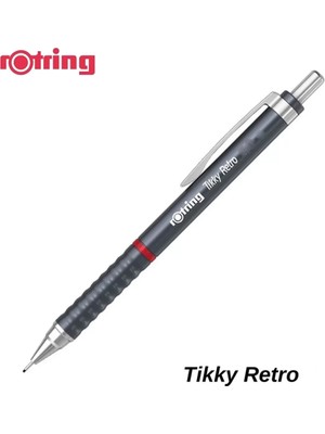 Kitabevimden Rotring Versatil Kalem Tıkky Retro Metalik Gri 0.5 mm 2202567-12-PKT