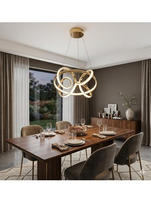 Işıltı Avize Kugu 30 cm Ledli Sarkıt Avize 3 Renk Yanar