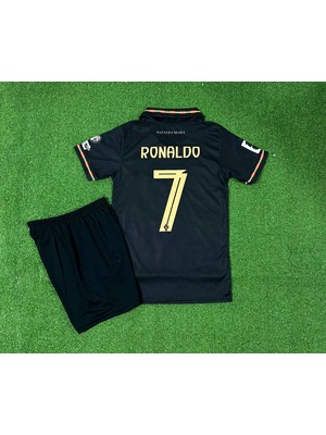 Legent Lady Portekiz 2026 Dünya Kupası Cristiano Ronaldo Çocuk Forması (Black)