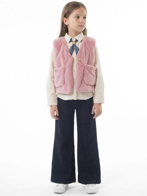 Hamada Tex Kız Çocuk Folarlı 3lu Alt Üst Takım 7-14 Yaş 3953-4953