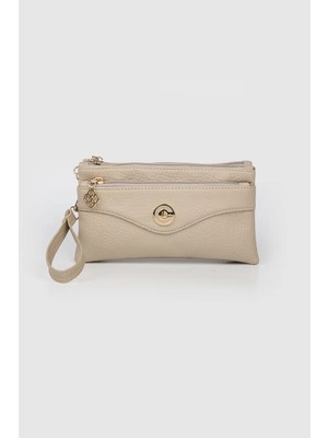 Elya Aksesuar Kadın Zuke Soft Deri 4 Bölmeli Portföy Askılı