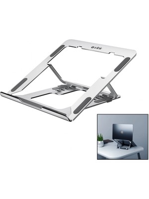 Marsilyan Gümüş 6 Açılı Katlanabilir Laptop Stand Alüminyum (4887)
