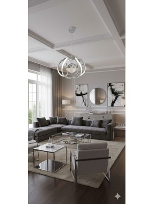 Işıltı Avize Forde Ledli Toplu Sarkıt Avize3 Renk Yanar