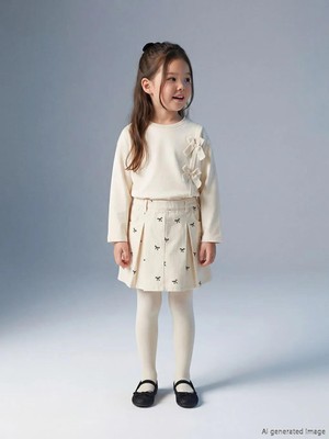 LC Waikiki Beli Lastikli Kız Çocuk Şort Etek ve Külotlu Çorap  (S6)