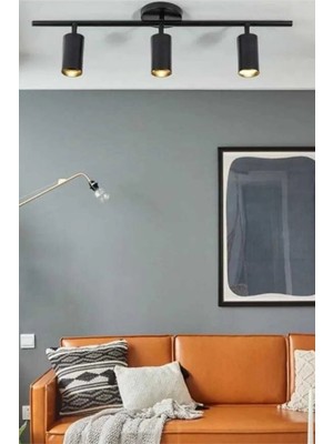 Allians Şık Siyah 3'lü Spot Ledli Modern Avize, Evinize Zarif Dokunuş