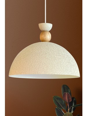 Allians Yampi Dokulu Açık Krem Sarkan Avize, Salon, Kuaför ve Cafe Dekorasyonu