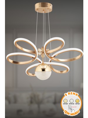 Allians Modern 3 Renk LED Sarkıt Avize, Şık ve Aydınlatıcı Tasarım