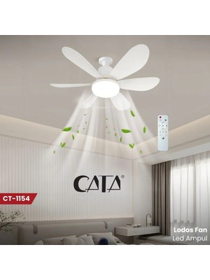 Allians 200W Lodos Fanlı LED Ampul 6400K Beyaz Işık, Enerji Tasarruflu ve Dayanıklı