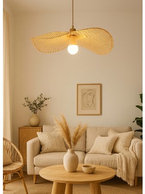 Allians El Yapımı Modern Hasır Bohem Iskandinav Sarkıt Avize