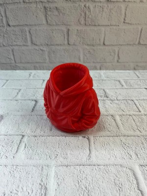 Ucuz Tekno Kırmızı Hoodie Kalemlik 10X10 cm Masa Üstü Düzenleyici