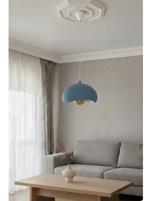 Allians Modern Retro Iskandinav Beton Görünümlü Tekli Sarkıt Avize