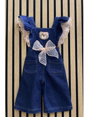 NerKids Kız Çocuk Taşlı Kadife Elbise