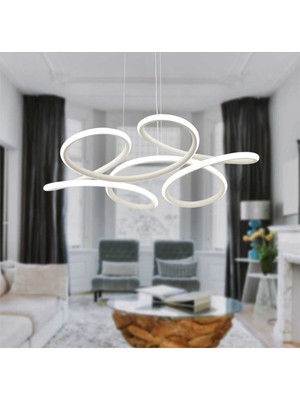 Allians Modern Papatya Model S LED Sarkıt Tavan Lambası, Dekoratif Aydınlatma